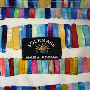 Solemare by Maris & Hoffman Multicolor Striped Dress Shirt